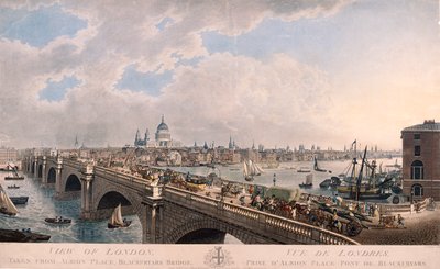 Città di Londra dal sud, 1802 da Joseph Constantine Stadler