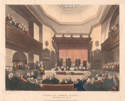 Corte di Common Pleas, Westminster Hall da Joseph Constantine Stadler
