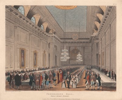Sala dei Massoni, Great Queen Street da Joseph Constantine Stadler