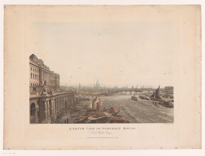Vista di Somerset House e del Tamigi dal sud da Joseph Constantine Stadler