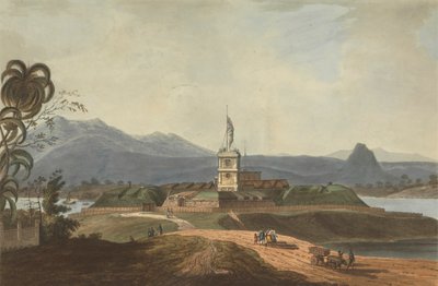Vista Sud-Est del Forte Marlborough, Benkulen, Sumatra, 1799 da Joseph Constantine Stadler