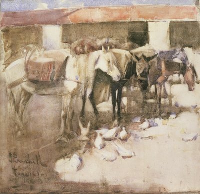 Un Sangar in Marocco, 1888 da Joseph Crawhall