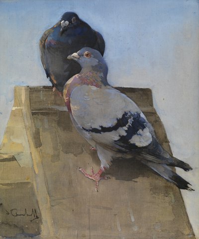 Piccioni sul tetto da Joseph Crawhall