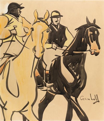 Due gentiluomini a cavallo da Joseph Crawhall