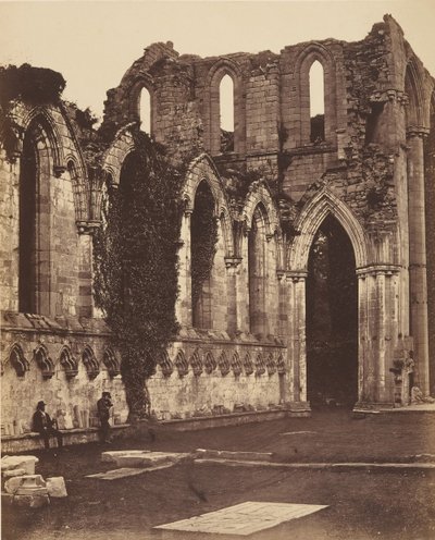 Abbazia di Fountains. Interno del coro da Joseph Cundall