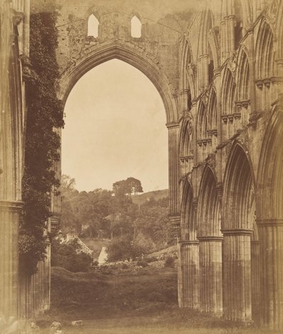 Abbazia di Rievaulx. Interno del coro da Joseph Cundall