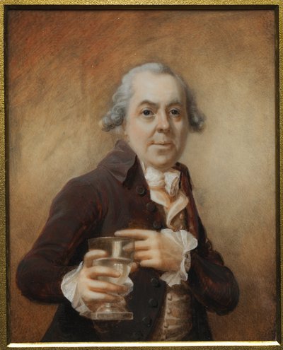 Ritratto di un uomo che tiene un bicchiere da Joseph Daniel