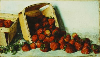 Cesto di fragole da Joseph Decker