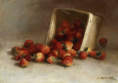 Cassetta di Fragole, 1897 da Joseph Decker