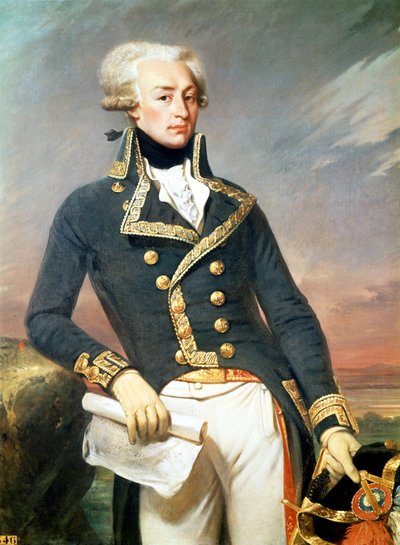 La Fayette - ritratto di J. Court da Joseph Desire Court