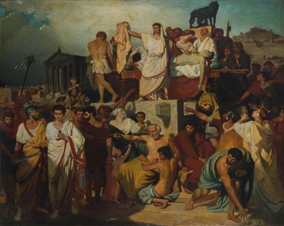 Orazione di Marco Antonio al funerale di Cesare da Joseph Desire Court