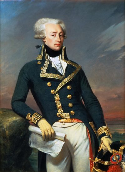 Ritratto di Gilbert Motier il Marchese De La Fayette, 1757-1834, come Tenente Generale, 1791 da Joseph Desire Court