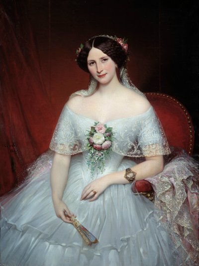 Ritratto di Madame Pouchet, moglie del dottore Archimede Pouchet da Joseph Desire Court
