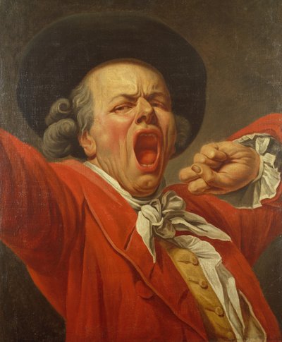 Autoritratto come uomo che sbadiglia da Joseph Ducreux