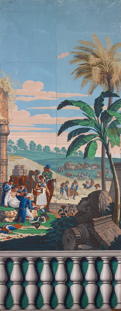 Carta da Parati Scenica: La Battaglia di Eliopoli da Joseph Dufour