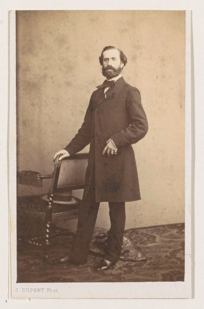 Ritratto del pittore Joseph Bellemans a figura intera da Joseph Dupont