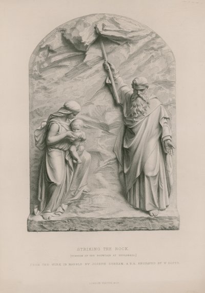 Mosè colpisce la roccia da Joseph Durham