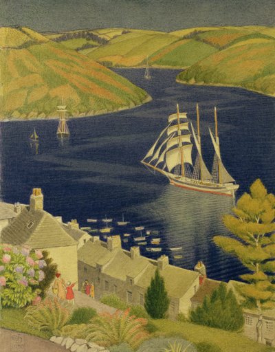 Porto di Cornwall, 1930 da Joseph Edward Southall