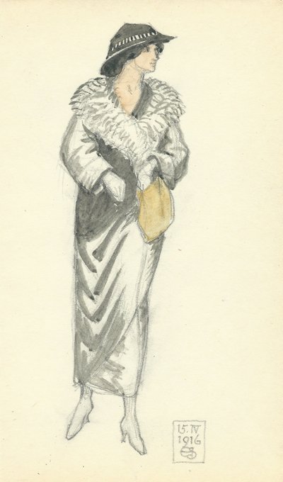 Signora alla moda, 15.IV.1916 da Joseph Edward Southall