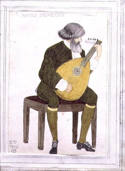 Ritratto di Arnold Dolmetsch da Joseph Edward Southall