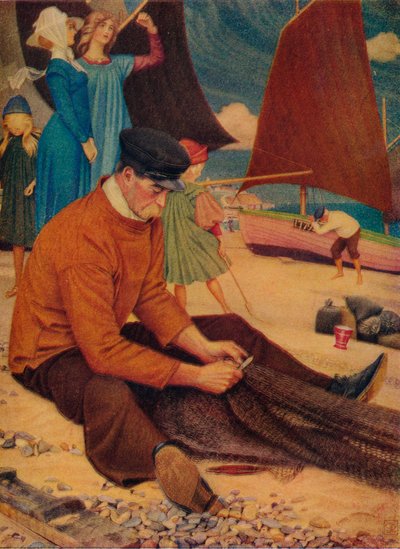 La spiaggia, 1910 da Joseph Edward Southall