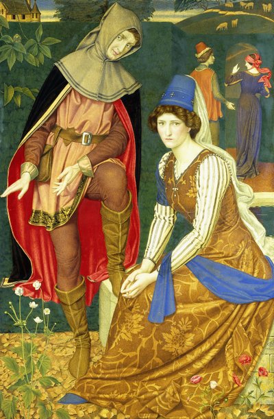 La fanciulla bruna da Joseph Edward Southall