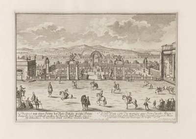 Scuola di equitazione del Conte Paar a Vienna, 1719 da Joseph Emanuel Fischer von Erlach