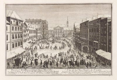 Vienna Neuer Markt da Joseph Emanuel Fischer von Erlach