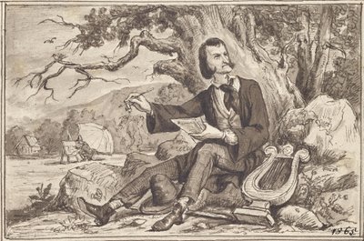 Le arti: Poeta, Lira, Pittore da Joseph Eugen Hörwarter