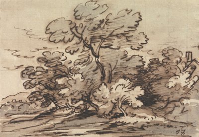 Un gruppo di alberi da Joseph Farington