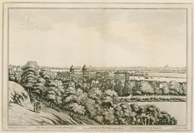 Una vista di Greenwich, Londra, e del fiume Tamigi da Joseph Farington