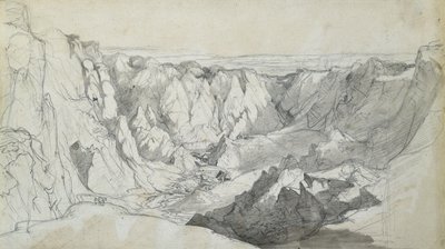 Miniera di stagno di Carclase in Cornovaglia, c.1810 da Joseph Farington