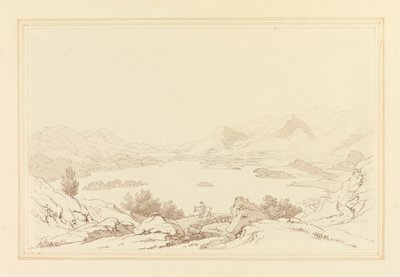 Vista generale del lago di Derwent Water da Joseph Farington