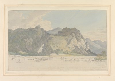 Rocce di Lodore -- cascata e cottage da Joseph Farington