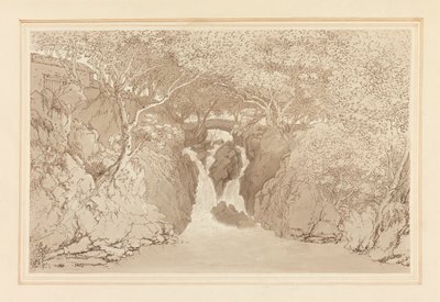 Cascata inferiore Rydal da Joseph Farington