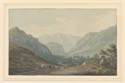 Vista sulla strada da Ambleside a Keswick dalla pietra miliare di 6 miglia da Joseph Farington