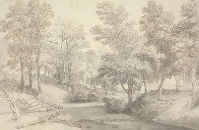 Pietre di guado sul fiume Duddon, Lake District da Joseph Farington