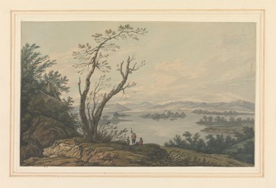 Vista attraverso Windermere verso la Grande Isola da Joseph Farington