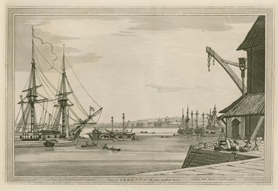 Veduta di Greenwich dal Cantiere di Deptford da Joseph Farington