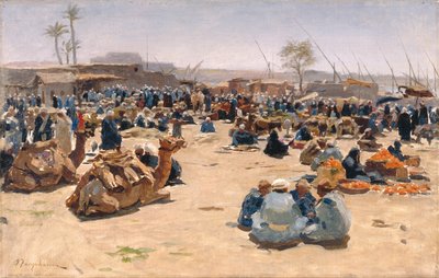 Mercato sul Nilo, c.1893 da Joseph Farquharson