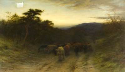Tra il crepuscolo e il buio quando le mucche tornano a casa da Joseph Farquharson