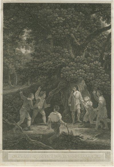 Boscobel - La Quercia Reale, aprile 1800 da Joseph Farrington