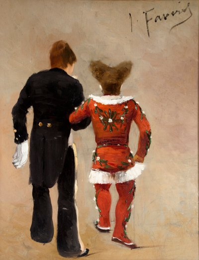 Due clown, ca 1885 da Joseph Faverot