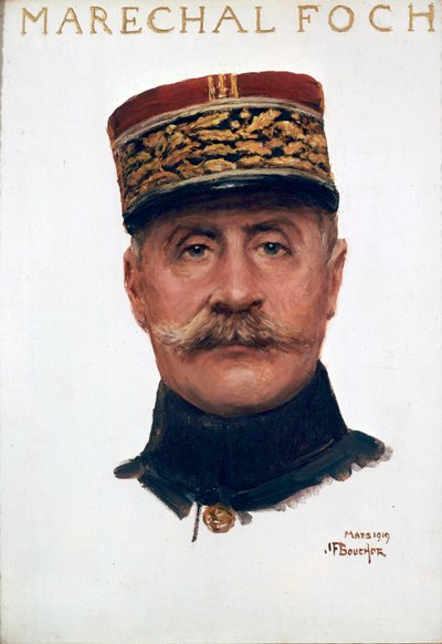 Ritratto del maresciallo Ferdinand Foch da Joseph Felix Bouchor