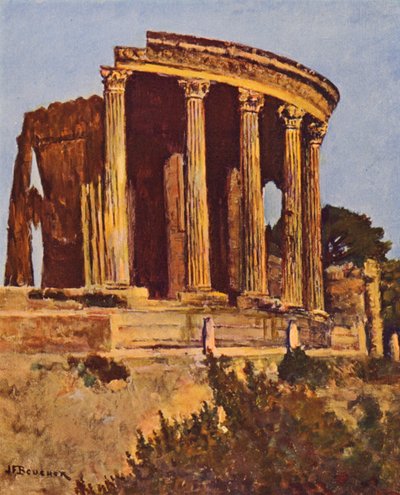 Roma: Tivoli, Il tempio della Sibilla da Joseph Felix Bouchor