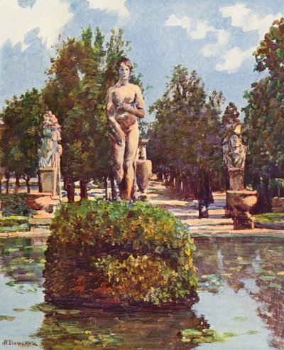 Roma: Villa Borghese, La Venere della grande vasca da Joseph Felix Bouchor