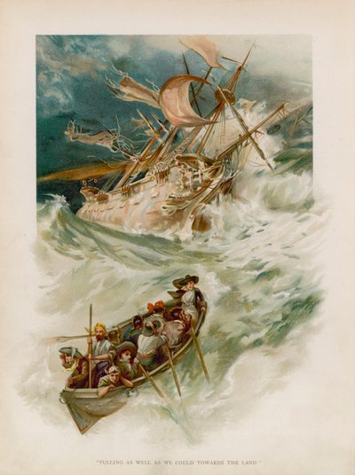 Illustrazione per Robinson Crusoe da Joseph Finnemore