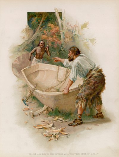 Illustrazione per Robinson Crusoe da Joseph Finnemore