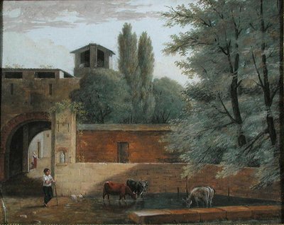 Il luogo di abbeveraggio da Joseph Francois Baudelaire