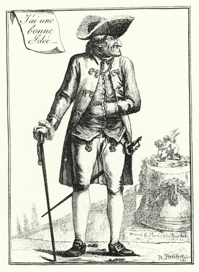 Ho una buona idea (incisione) da Joseph Franz von (after) Goez